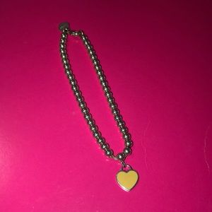 Tiffany’s heart tag bead bracelet